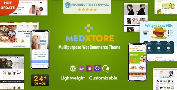 MedXtore v3.2 – 响应式多用途 Elementor WooCommerce WordPress 主题