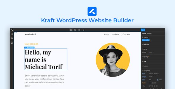 Kraft v1.1.2 – WordPress 网站生成器插图