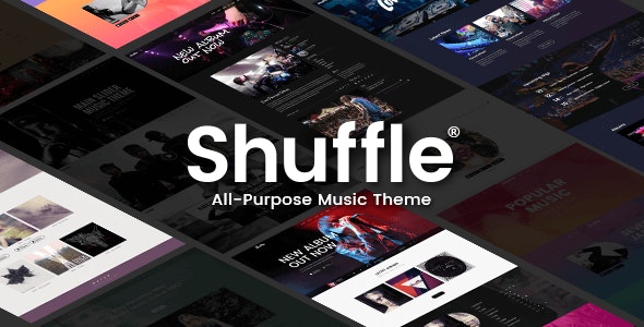 Shuffle v1.8 – WordPress音乐主题插图