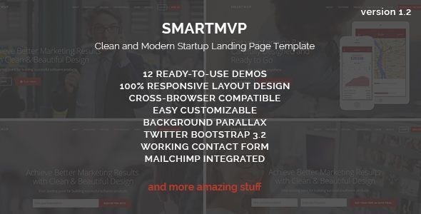 Smartmvp V1.2.3 – Startup Landing Page Template插图