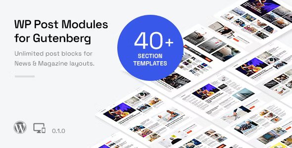 WP Post Modules for NewsPaper and Magazine Layouts (Gutenberg Block) v0.4.0插图