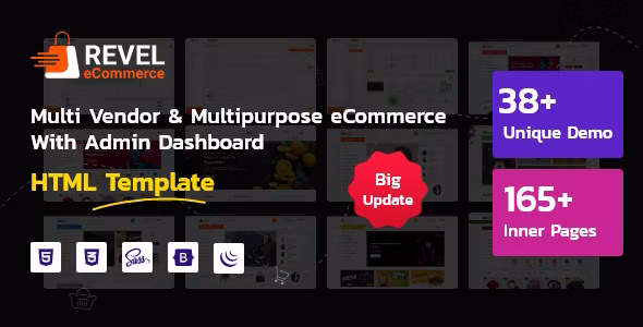 Revel V1.0.7 – Ecommerce Html Template With Multivendor | Multipurpose + Admin Dashboard插图