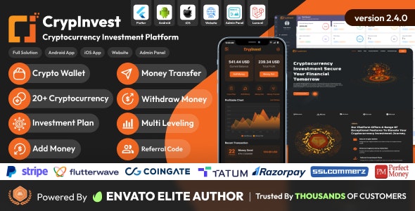 CrypInvest v2.4.0（已汉化） – Cryptocurrency Investment Platform Full Solution插图