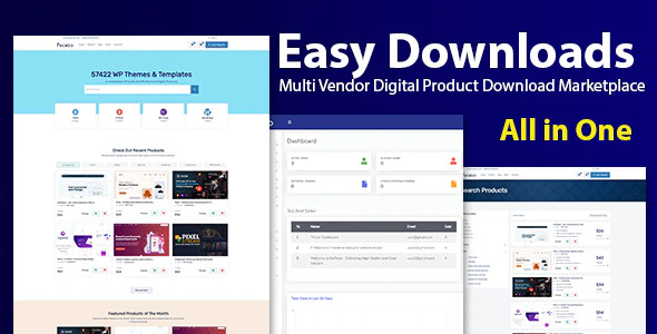 Easy Downloads V1.2（后台已汉化90%） – Multi Vendor Digital Product Download Marketplace插图