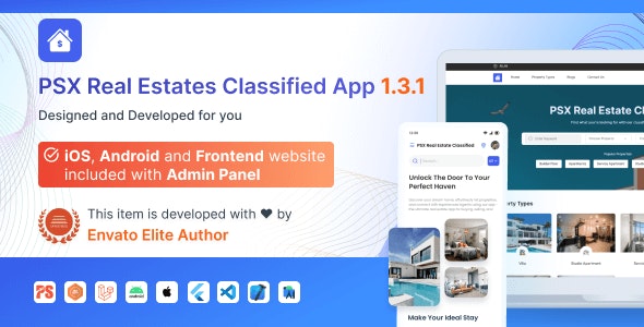 Classified For RealEstates v1.3.1.1 – Classified App with Frontend and Admin Panel插图