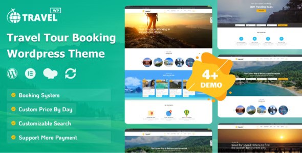 Travel Tour Booking WordPress Theme v2.1.3（破解版）