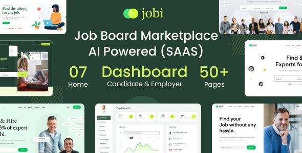 Jobi v1.6 – 求职市场 | AI 驱动 (SAAS)插图