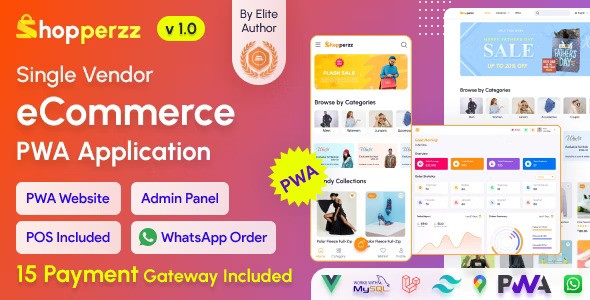 Shopperzz v1.6 – PWA eCommerce CMS with POS & WhatsApp Ordering | Inventory Management插图