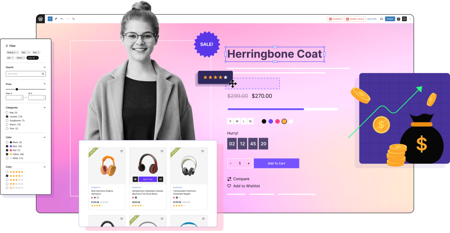 WowStore Pro v2.1.3 – #1 Gutenberg WooCommerce Store Builder插图