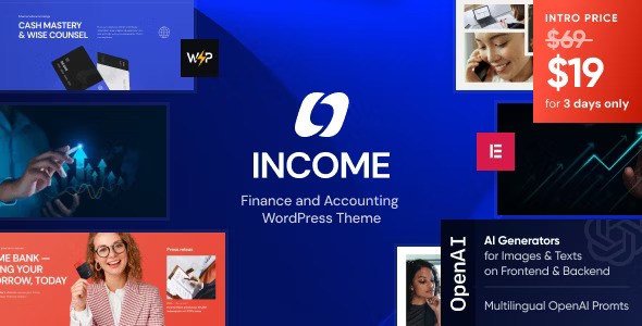Income v1.0 – Finance & Consulting Business WordPress Theme插图