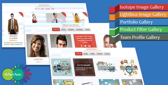 Isotope Gallery v1.2.0 – Filter and Sorting插图