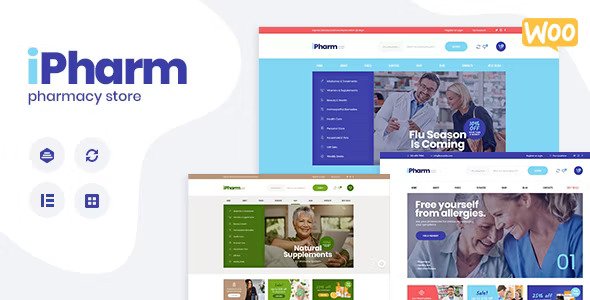 IPharm v1.2.1 – 在线药店和医疗 WordPress 主题插图