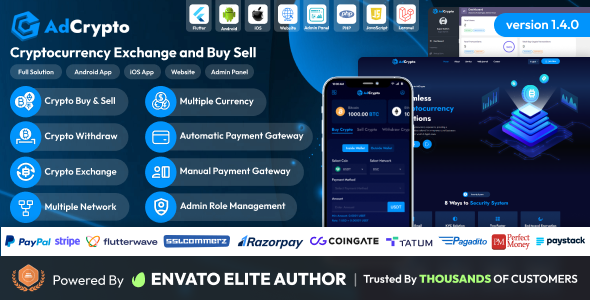AdCrypto v1.4.0 – Cryptocurrency Exchange and Buy Sell Full Solution插图