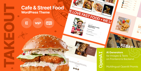 Takeout v1.0 – Cafe & Fast Food WordPress Theme插图