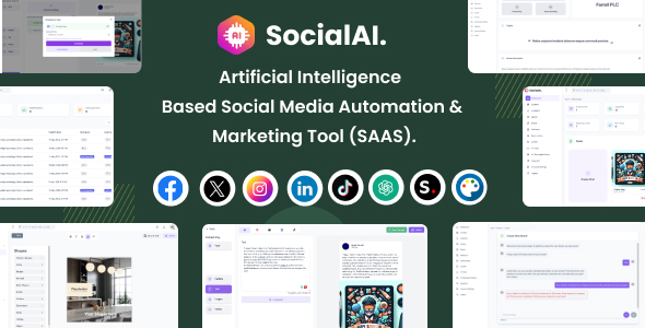SocialAI v2.3 – Artificial Intelligence Based Social Media Automation & Marketing Tool (SAAS)插图