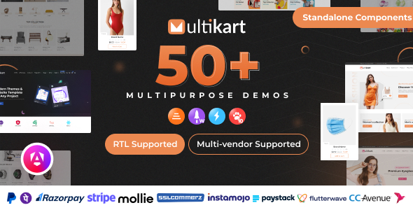 Multikart v1.1 – Single or Multivendor eCommerce with Angular & Laravel REST API插图