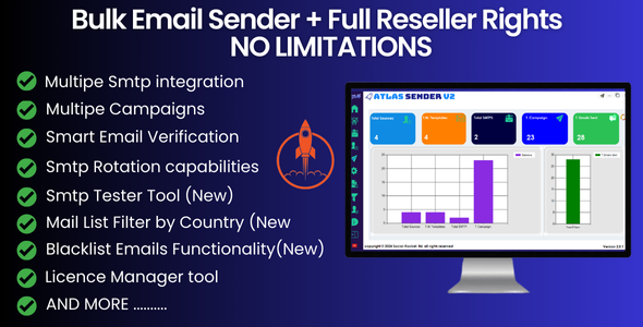 Bulk Email Sender Using Unlimited SMTP v2.0.1  – 带注册机无限使用插图