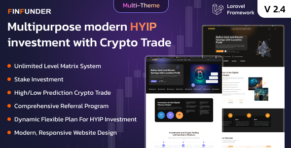 FinFunder v3.1 – HYIP Investments and Crypto Trading on the Matrix Platform插图
