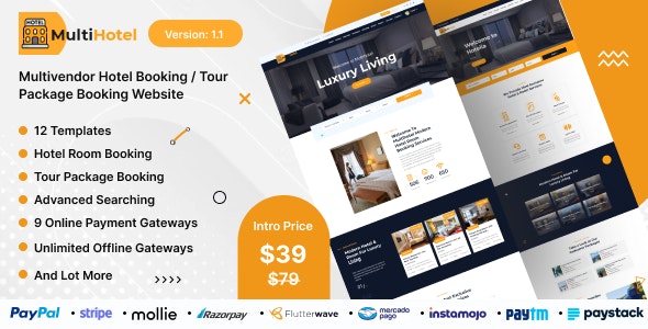 MultiHotel v2.0 – 多供应商酒店预订/旅游套餐预订网站插图
