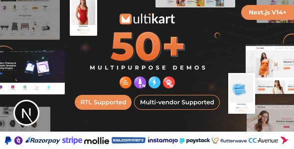 Multikart v1.0 – Single or Multivendor eCommerce with React Next JS & Laravel REST API插图
