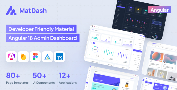 MatDash Material Angular Admin Template v2.0.0插图