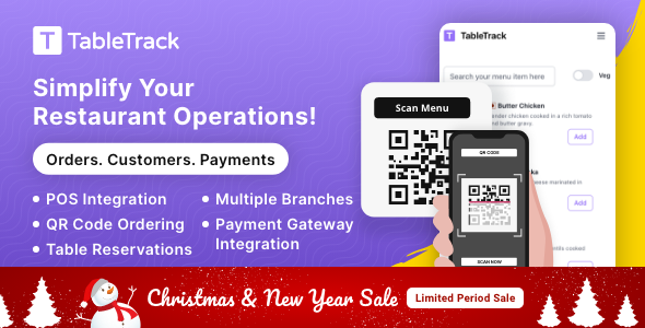 TableTrack v1.2.29 – 完整的 SaaS 餐厅管理解决方案插图