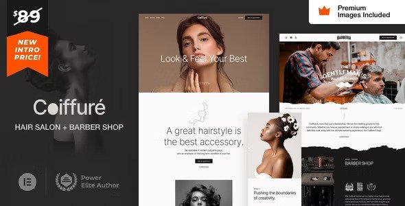 Coiffure v14.0 – 美发沙龙和理发店 WordPress 主题插图