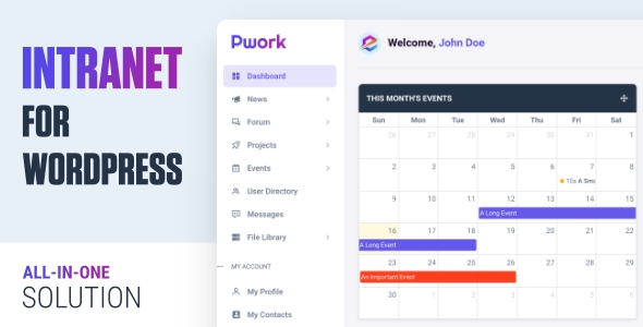 Pwork v3.1.1 – Intranet For WordPress插图