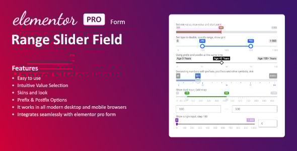 Range Slider Field for Elementor form v1.0插图