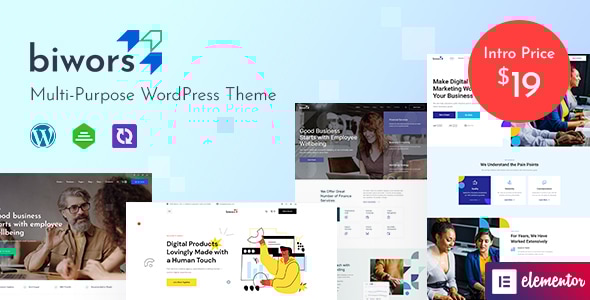 Biwors v1.0 – 现代多用途 WordPress 主题插图