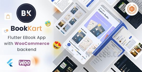 Bookkart v5.2.0 – 适用于 WordPress 和 WooCommerce 的 Flutter 3.x 电子书阅读器应用程序插图