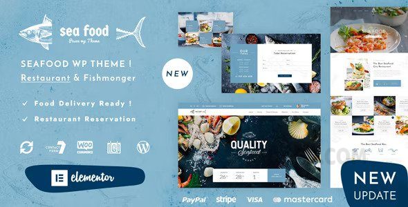 Pesce v1.5 – 海鲜餐厅 WordPress 主题插图