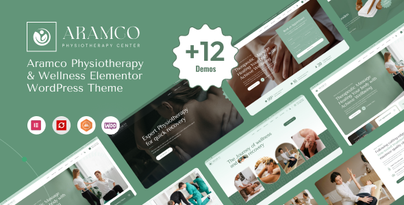 Aramco v1.0.0 – 物理治疗与健康 WordPress 主题插图
