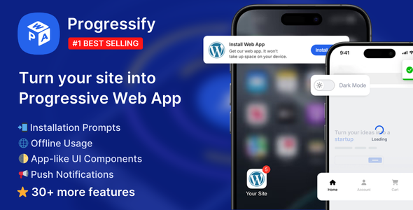 Instantify v1.0.0 – 适用于 WordPress 的渐进式 Web 应用程序 (PWA)插图
