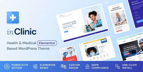 InClinic v1.2.1 – 医疗保健和医疗 WordPress 主题插图
