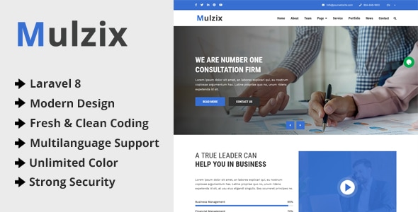 Mulzix v2.0 – Multipurpose Business and Agency CMS