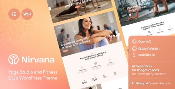 Nirvana  v2.6 – 瑜伽工作室和健身俱樂部 WordPress 主題