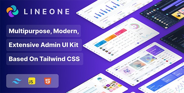 Lineone v3.1.0 – Multipurpose Tailwind CSS Admin Template based on HTML, HTML + Laravel