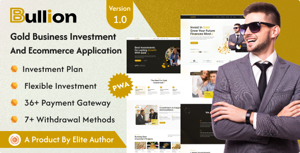 Bullion v1.0 – 黄金HYIP投资和电子商务应用程序插图