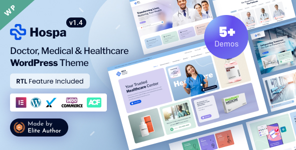 Hospa v1.7 – 医疗诊所和医院 Elementor WordPress 主题