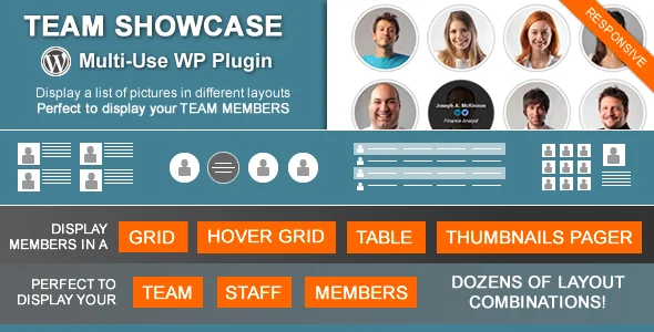 Team Showcase v25.05.14 – WordPress 插件插图