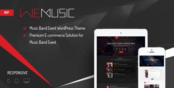 WeMusic v1.9.2 – 音乐乐队活动 WordPress 主题
