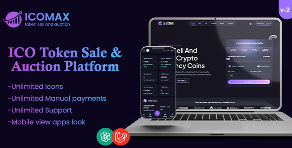 ICOMAX Token Sale & Auction Platform v2.0