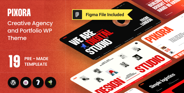 Pixora v1.1.7 – Creative Agency & Portfolio WordPress Theme